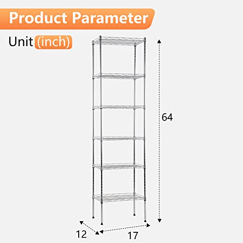 6 Tier Wire Shelf