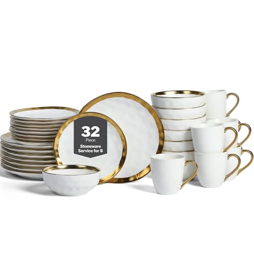Florian Modern Porcelain Dish Set (32 Count)