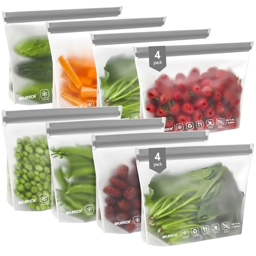 Reusable Freezer Bags Gallon Size (8 Count)