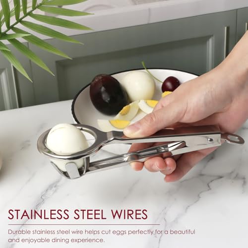 Best Utensils Stainless Steel Egg Slicer Wedger Cutter
