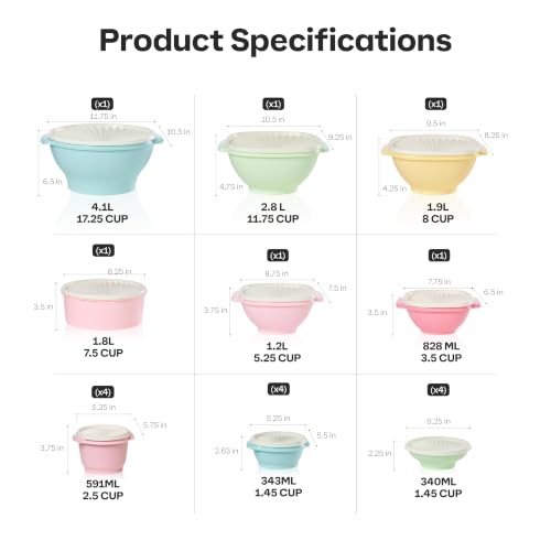 Heritage 36 Piece Vintage Pastel Set
