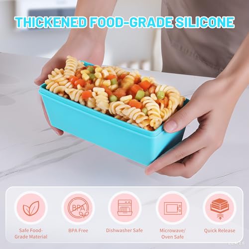 Silicone Freezer Molds with Lids (6 Count)