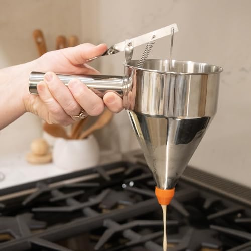 Stainless Steel Batter Dispenser with Stand