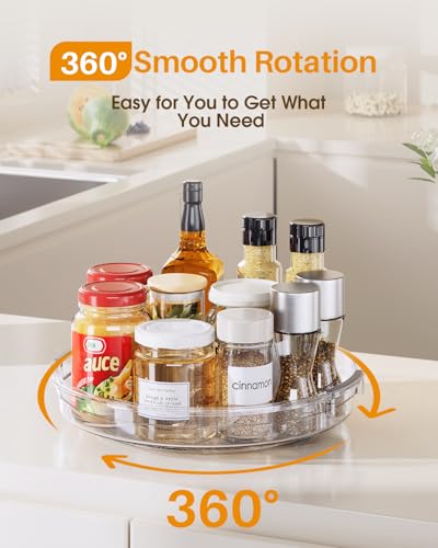 2 Pack 10.6in Lazy Susan Organizer Turntable for Cabinet (2 Count)