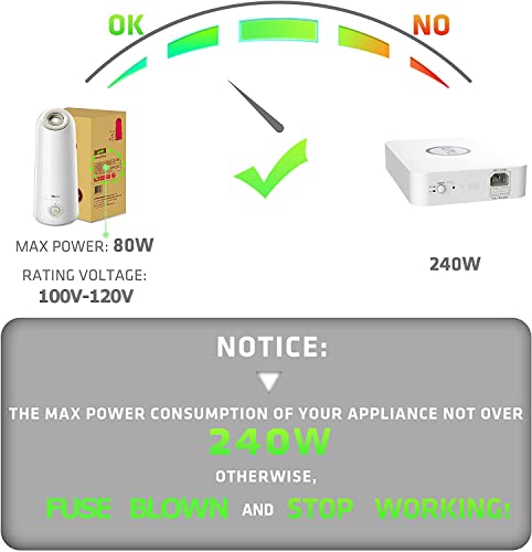 Step Down Transformer 220V to 110V 300W US Appliances Use in Europe