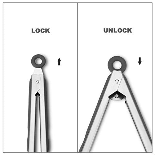 Premium 304 Stainless Steel Tongs Set
