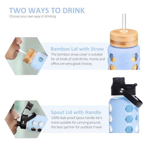 Glass Water Bottle