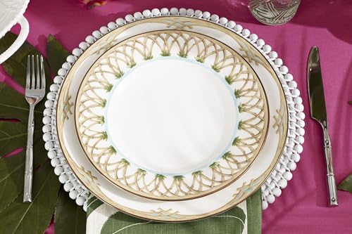 6226625 British Colonial Bamboo Accent Plate