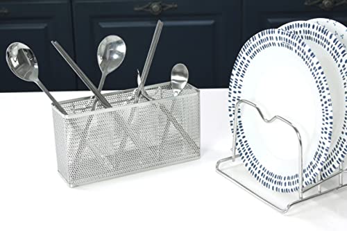 Kitchen Utensil Chopsticks Perforated Holder with Hooks