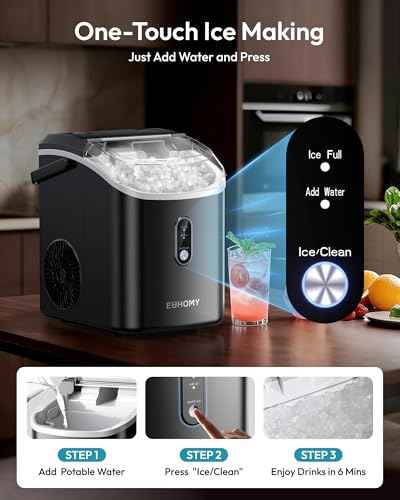 Nugget Ice Maker Countertop with Handle