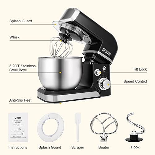 Stand Mixer 3.2Qt Small Electric Food Mixer