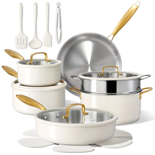 18 PCS Stainless Steel Cookware Set