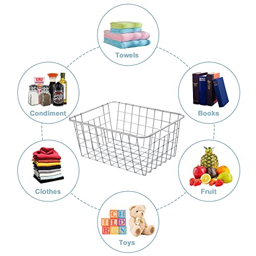 Wire Kitchen Storage Basket 4 Packs
