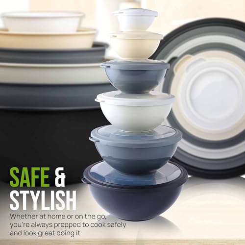 12 Piece Plastic Mixing Bowls with Leak (452.48 Count)