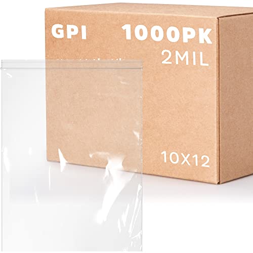 10" x 12" 1 Gallon Zip Bags (1000 Count)