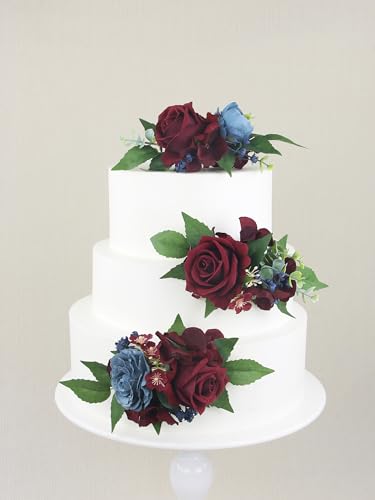 3Pcs Premade Cake Flowers (3 Count)