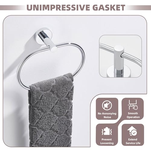 Bathroom Towel Ring Chrome