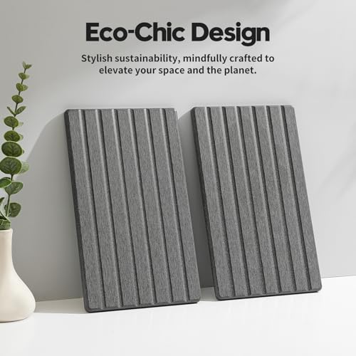 2PCS Water Absorbing Stone Drying Tray Mat for Bathroom Sink & Kitchen Counter Organizer (2 Count)