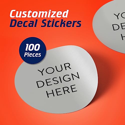 5 1000 Custom Vinyl Stickers (100 Count)