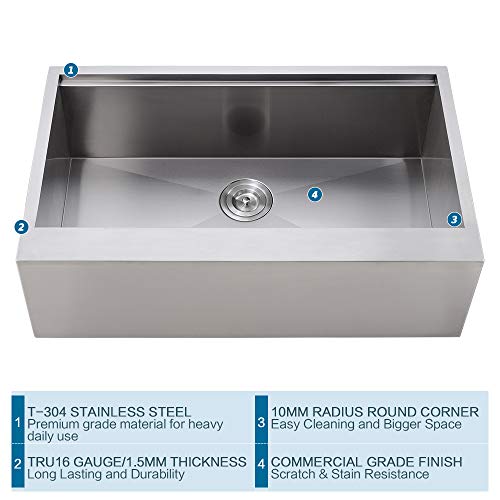 33 Inch Farmhouse Sink Workstation