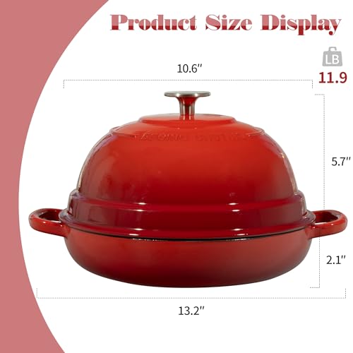 Enameled Cast Iron Dutch Oven Pot with Lid