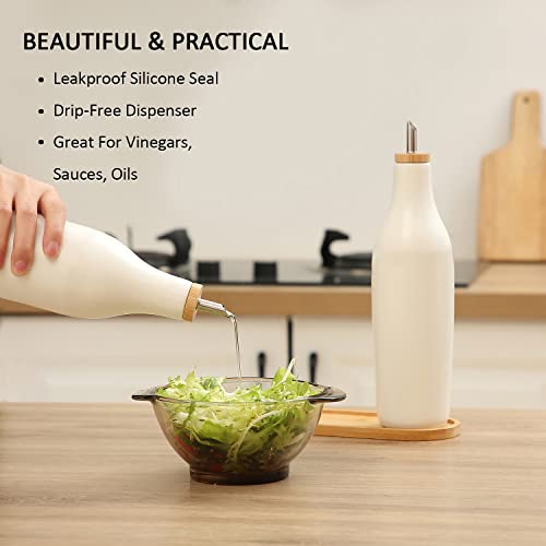 Ceramic Olive Oil Dispenser for Kitchen