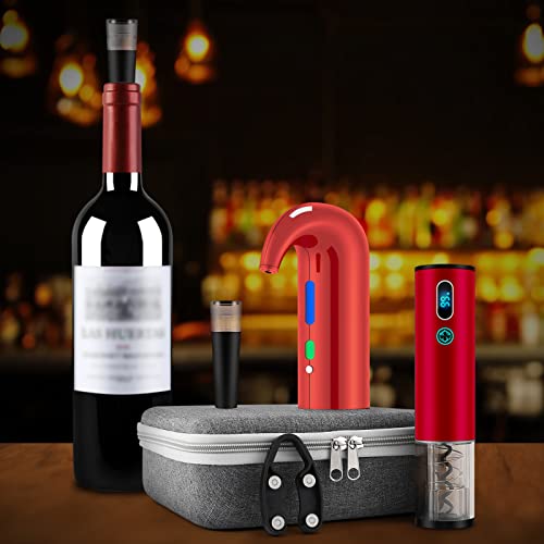 Wine Bottle Opener Christmas Day Gift Set with Electric Wine Opener