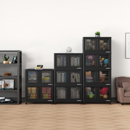 500Qt Stackable Storage Bins with Lids (5 Count)