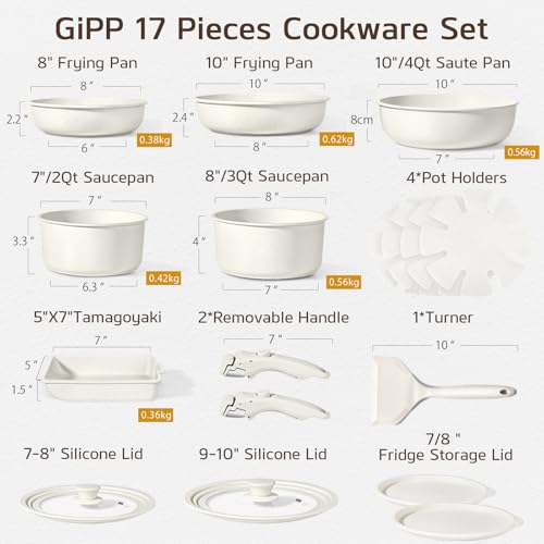 Ceramic Pots and Pans Set Non Stick