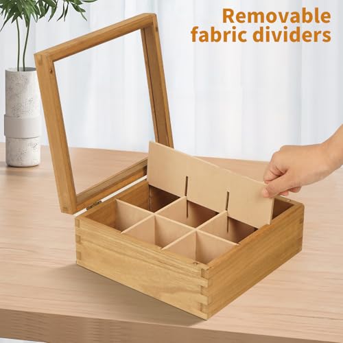 Wood Tea Bag Organizer