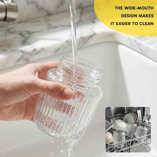 Glass Mason Jars with Lids (10 Count)