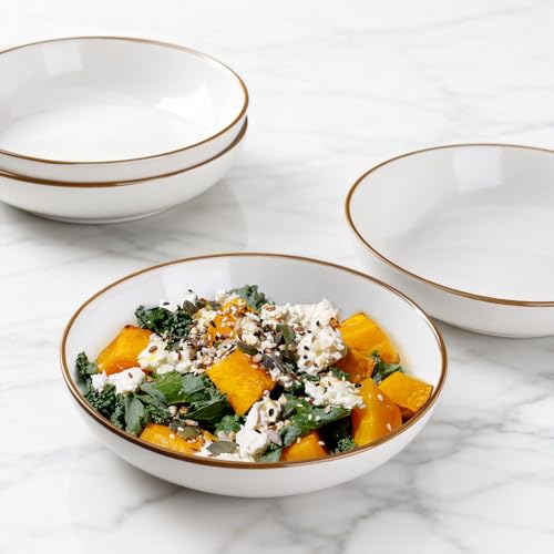 8.5’’ Ceramic Pasta Bowls Set of 4 (4 Count)