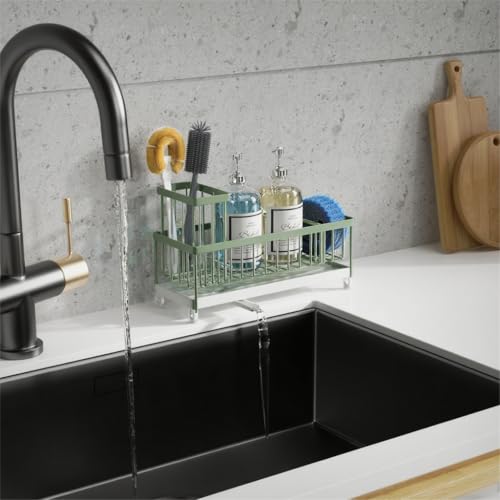 Extra Large Sponge Holder for Kitchen Sink Organizer Caddy