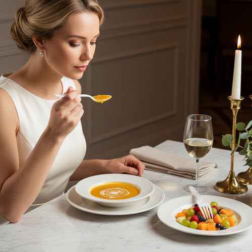 100 Count White Plastic Silverware Heavy Duty