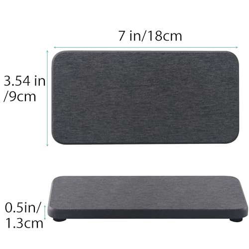 2Pcs Stone Soap Trays Water Absorbing Diatomite Coaster (2 Count)