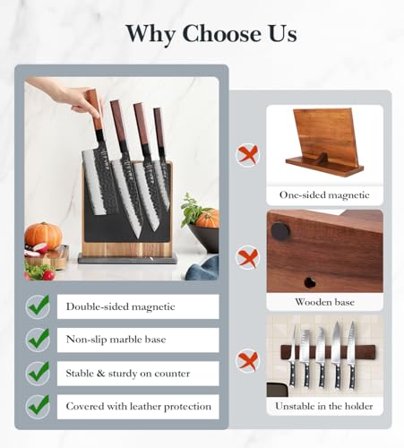 Double sided Magnetic Knife Holder without Knives