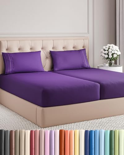 Split King Size 5 Piece Sheet Set