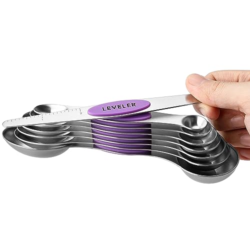 Stainless Steel Magnetic Measuring Spoons Set of 8 (8 Count)