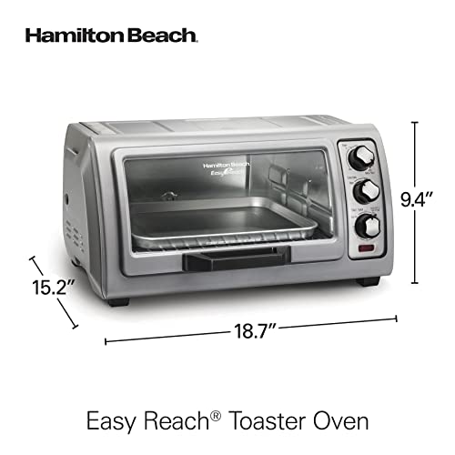Easy Reach 6 Slice Countertop Toaster Oven