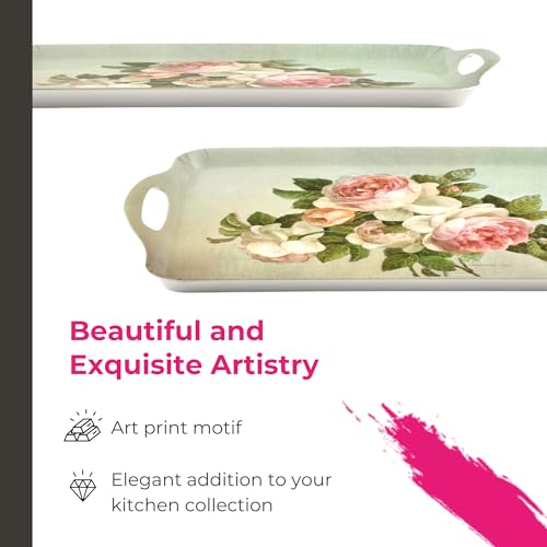 Pimpernel Antique Roses Decorative Melamine Serving Tray