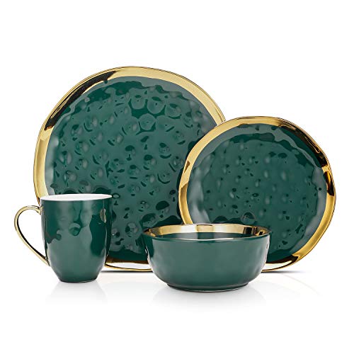 Florian Modern Porcelain 16 Piece Dinnerware Set (16 Count)