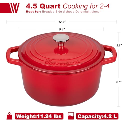 Enameled Cast Iron Dutch Oven Pot with Lid