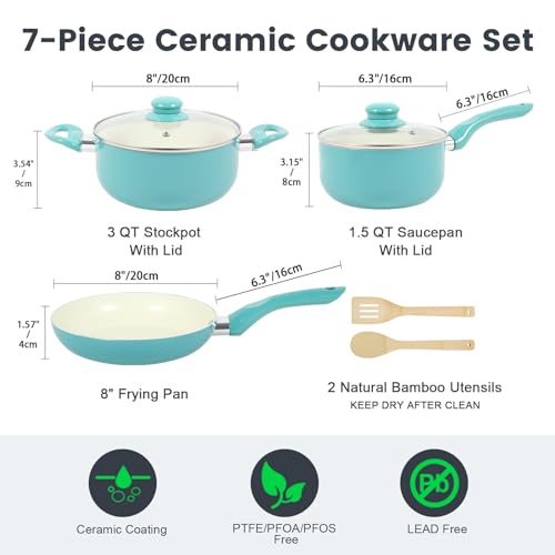 Pots and Pans Set 7 piece