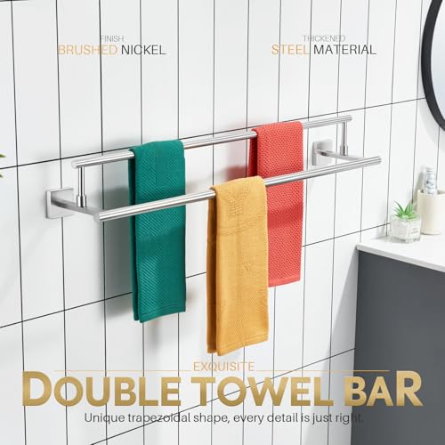 Bath Towel Holders Brushed Nickel Bathroom Rack 32