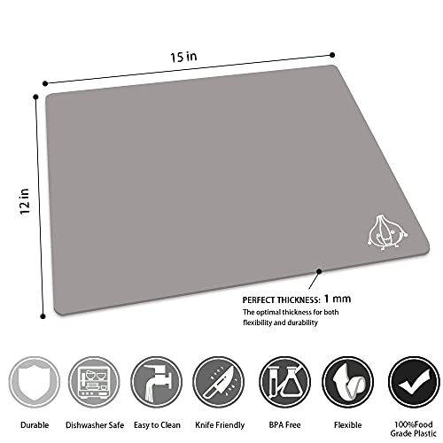 Plastic Cutting Boards for Kitchen (8 Count)