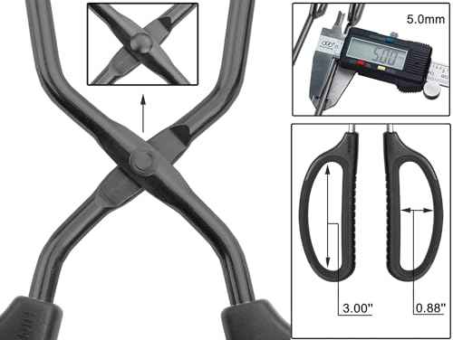 12" Stainless Steel Scissor Tongs with Comfort
