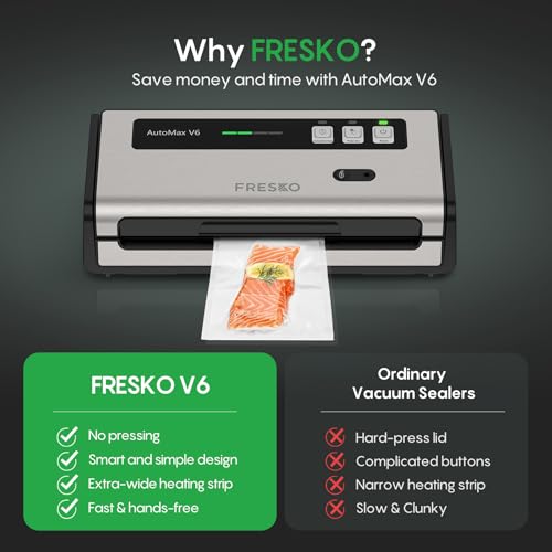 Food Vacuum Sealer with Automatic Bag Detection & Built