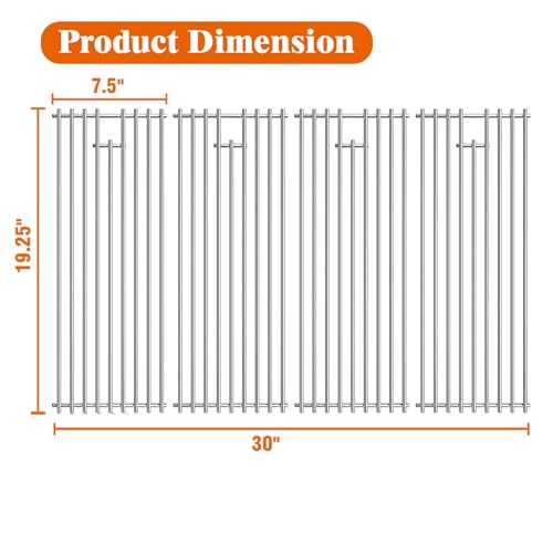 4 Pack Bull BBQ Grill Grate Replacement Parts for Bull 18248 LP
