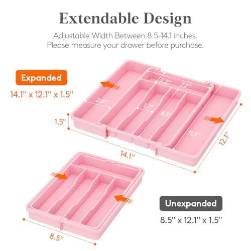 Expandable Silverware Drawer Organizer