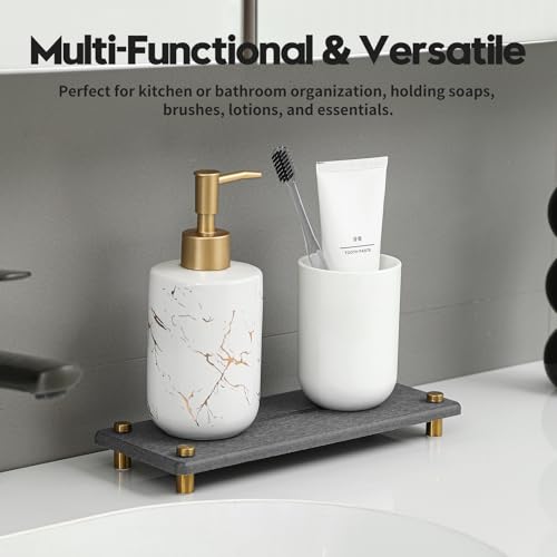 Kitchen Sink Caddy Water Absorbing Stone Drying Tray